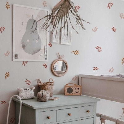 Botanical Leaves Wall Decal: Revamp Your Space