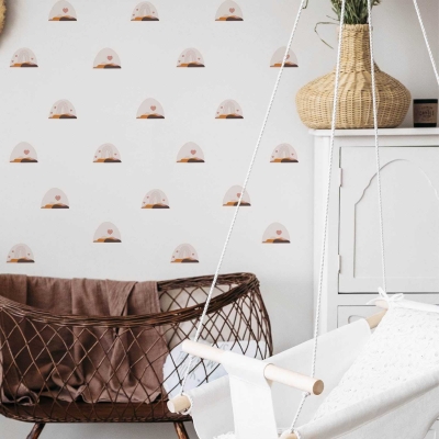 Boho Hearts Rainbow Wall Decals: Transform Your Space