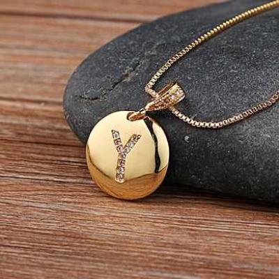 Alphabets Pendant Necklace: Personalized Letter Jewelry