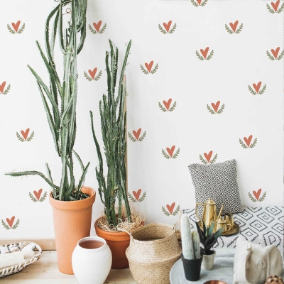 Boho Hearts Wall Sticker