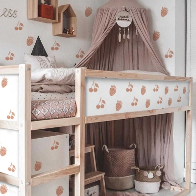 Cherry Carrots Pattern Wall Sticker - Adhesive Decals