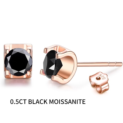 Rose Gold Moissanite Diamond Earring &ndash; Fashion Jewelry