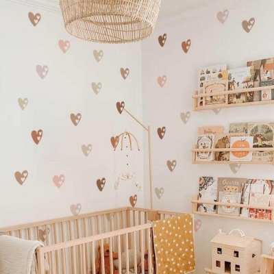 Boho Hearts Wall Stickers Kids Wall Decal