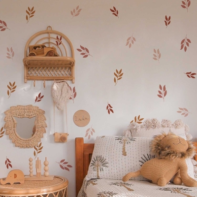 Botanical Leaves Wall Decal: Revamp Your Space