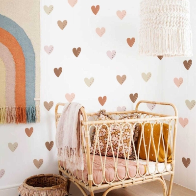 Boho Hearts Wall Stickers: Stylish D&eacute;cor