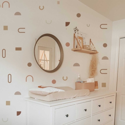 Boho Minimalistic Shapes Wall Stickers Wall Decal