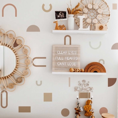 Boho Minimalistic Shapes Wall Stickers Wall Decal
