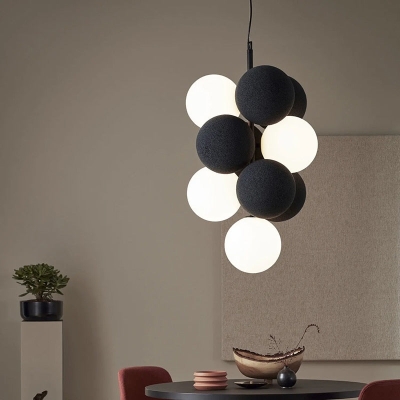 Glass Balls Chandeliers: Stunning Grapes Lighting Fixtures
