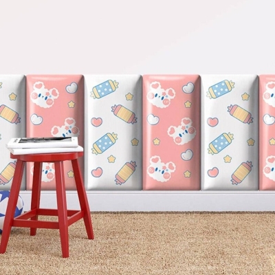 Candy Land Kids Wall Padded Safety Cushions Pack