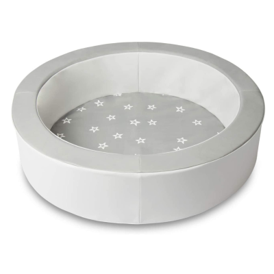 Milliard Ball Pit Professional Quality for Toddlers and Baby (Grey and White)