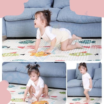 Kids Foldable Play Mat | Crawling Mat for Children | Baby Foldable Mat