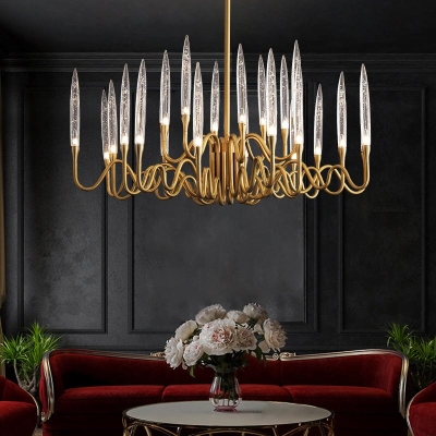 Copper Candles Chandelier: Elegant Lighting Solution