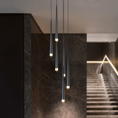 Modern Duplex Attic Pendant Lamp