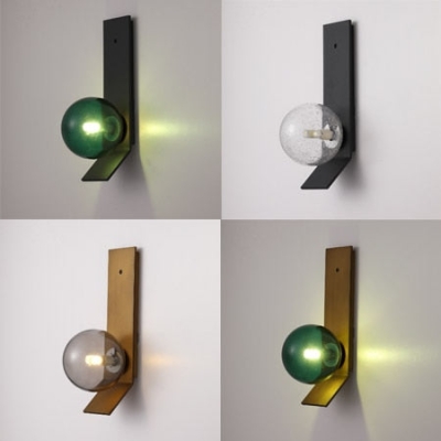 Soot Glass Bedroom Bedside Wall Lamps