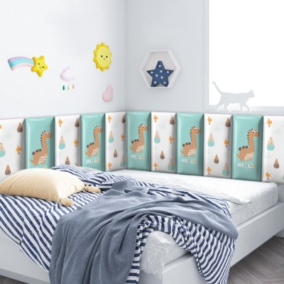 Friendly Dinosaur Kids Wall Padded Safety Cushions