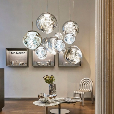 Lava Glass Pendant Hanging Lamp for Modern Interior