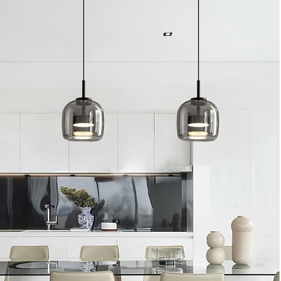 Glass LED Pendant Hanging Lamp For Dining Room