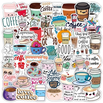 Cute Drink Stickers Pack: Adorable Beverage