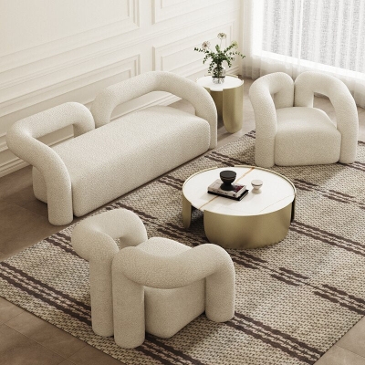 Italiano Minimalist Sofa Set: Elegant and Modern Furniture