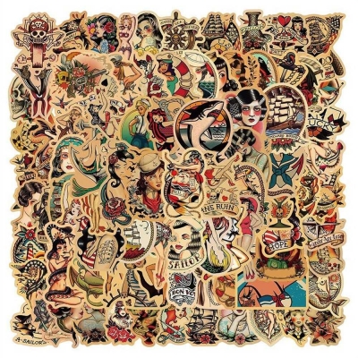 Retro Girl Stickers Pack - Decorate with Vintage Vibes