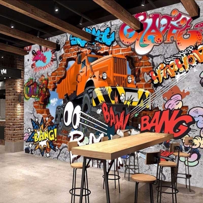 Street Racing Adventure 3D Graffiti Wallpaper