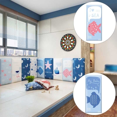 Underwater Adventure Kids Wall Padded Safety Cushions