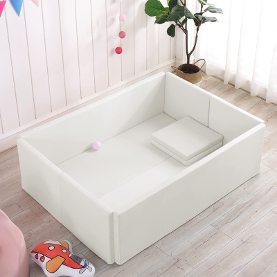 Soft Foam Foldable White Ball Pit Crawling Fence Children's Playground