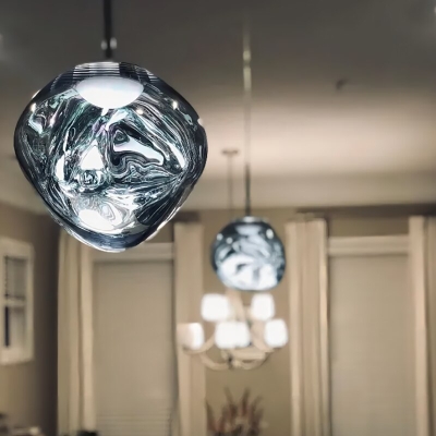 Lava Glass Pendant Hanging Lamp for Modern Interior