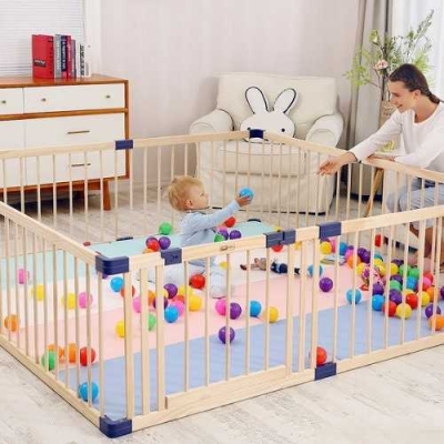 Wooden Play Fence - Perfect Playpen Fencing Solution