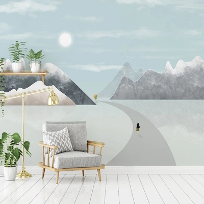 Passage to Mountains Wallpaper: Transform Your Space