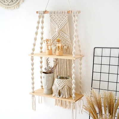 Woven Macrame - Stylish and Functional Macrame Shelf