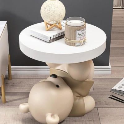 Vigorous Bear Statue Side Table Ornament
