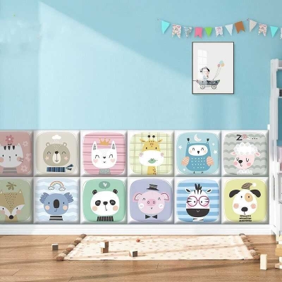 Baby Farm Animals Kids Wall Padded Safety Cushions