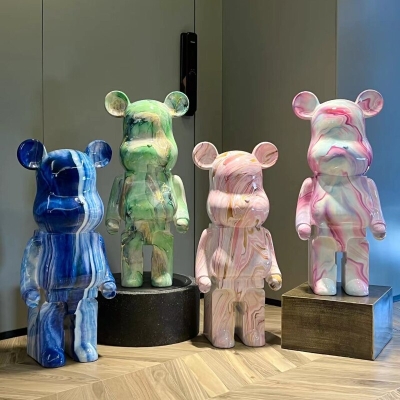 X Pushead Multi colorX Pushead Multi Color - Bearbrick Statue