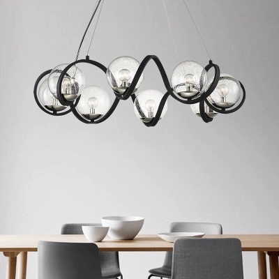 Magic Bean Molecular LED Chandelier with Glass Bubbles