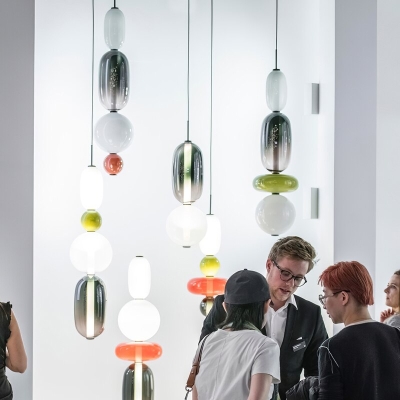 Candy Style Glass Pendant Lights for Living Room