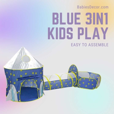 Kids Playpen Crawling Tunnel Play | Tent House Ball Pit Pool Tent 3 In 1 | Children Toy Ball Pool Ocean Ball Set