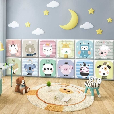 Baby Farm Animals Kids Wall Padded Safety Cushions