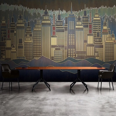 City Buildings Wallpaper for Home Wall Decor