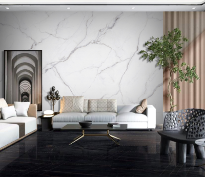 White Liner Stone - Marble Wallpaper Murals