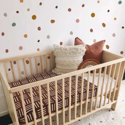 Boho Nursery Polka Dot Creative Wall Stickers for Kids Room | Polka dot Pebbles wall stickers for kids nursery