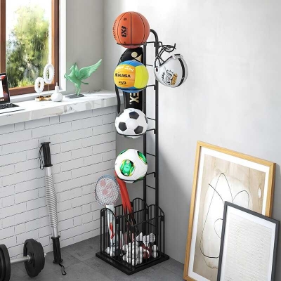 Kids Basketball Multi-layer Rack - Organizing Solution